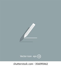 pencil icon , vector illustration