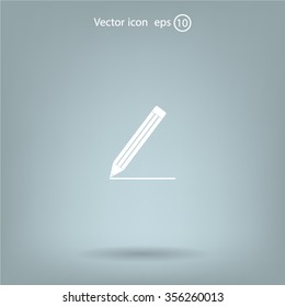 pencil icon , vector illustration