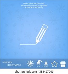 pencil icon , vector illustration