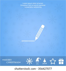 pencil icon , vector illustration