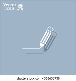 pencil icon , vector illustration