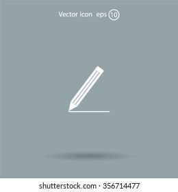 pencil icon , vector illustration