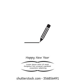 pencil icon , vector illustration