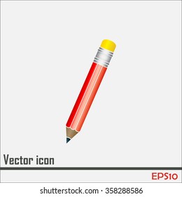 pencil icon , vector illustration