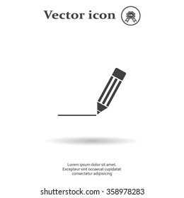 pencil icon , vector illustration