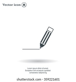 pencil icon , vector illustration