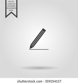 pencil icon , vector illustration
