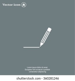 pencil icon , vector illustration