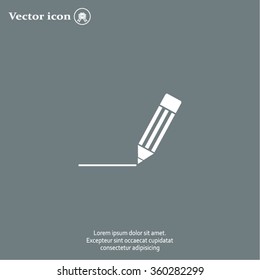 pencil icon , vector illustration