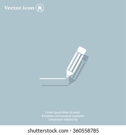 pencil icon, vector illustration