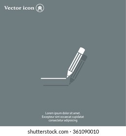pencil icon , vector illustration
