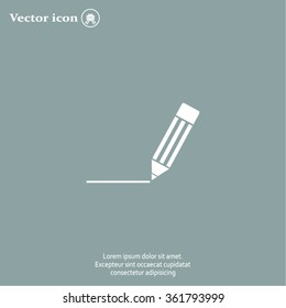 pencil icon , vector illustration
