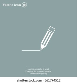 pencil icon , vector illustration