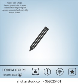 pencil icon , vector illustration