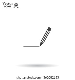 pencil icon , vector illustration