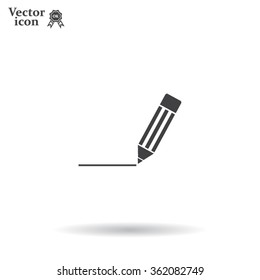 pencil icon , vector illustration