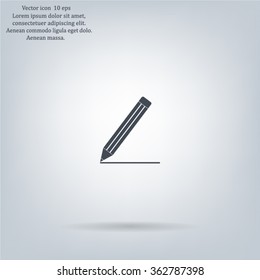pencil icon, vector illustration