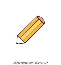 pencil icon. vector illustration
