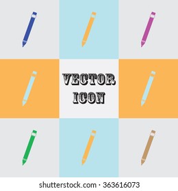 Pencil icon , Vector illustration