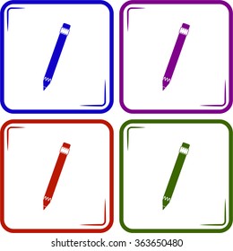 Pencil icon , Vector illustration
