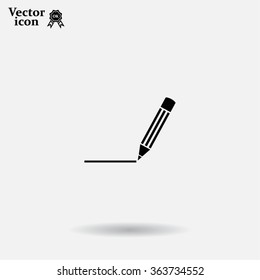 pencil icon , vector illustration