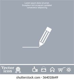 pencil icon , vector illustration