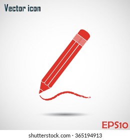 pencil icon , vector illustration
