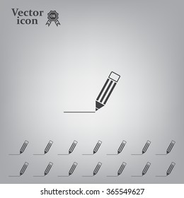 pencil icon , vector illustration