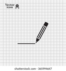 pencil icon , vector illustration