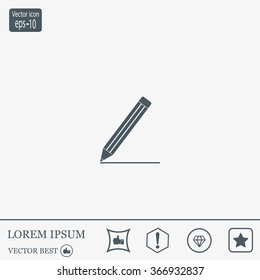 pencil icon , vector illustration