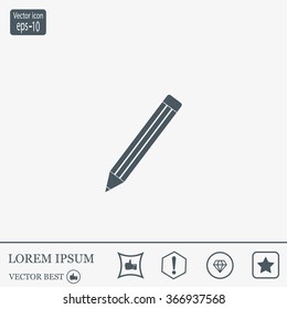 pencil icon , vector illustration