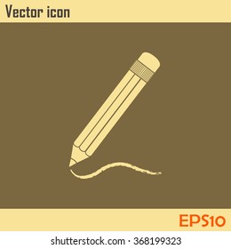 pencil icon , vector illustration