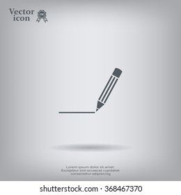 pencil icon , vector illustration