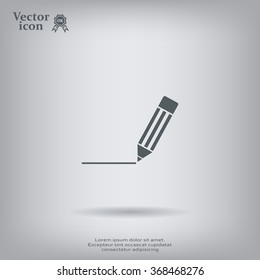 pencil icon , vector illustration