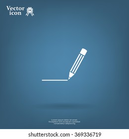 pencil icon , vector illustration
