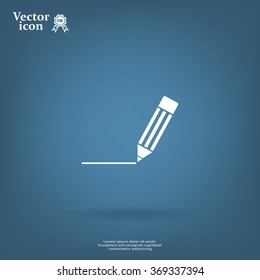 pencil icon , vector illustration