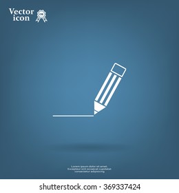 pencil icon , vector illustration