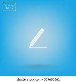 pencil icon , vector illustration