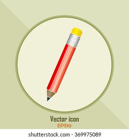 pencil icon , vector illustration