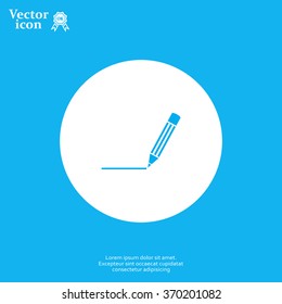 pencil icon , vector illustration