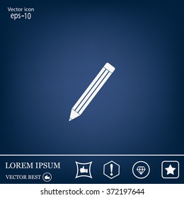pencil icon , vector illustration