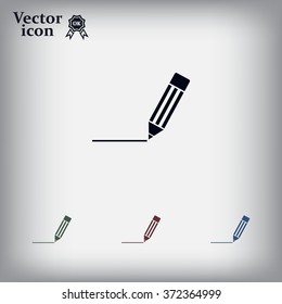pencil icon , vector illustration