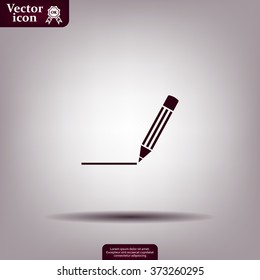pencil icon , vector illustration