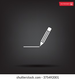 pencil icon , vector illustration
