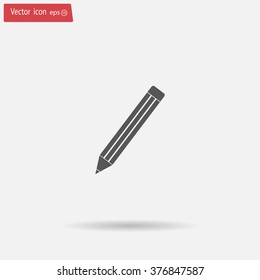 pencil icon , vector illustration