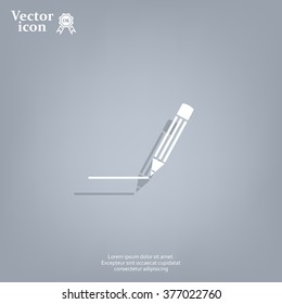 pencil icon , vector illustration