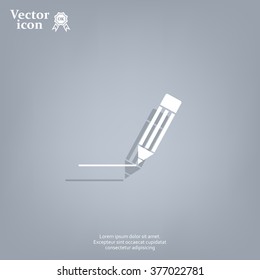 pencil icon , vector illustration