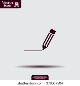 pencil icon , vector illustration