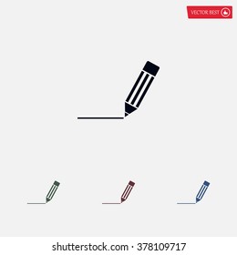 pencil icon , vector illustration