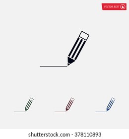 pencil icon , vector illustration